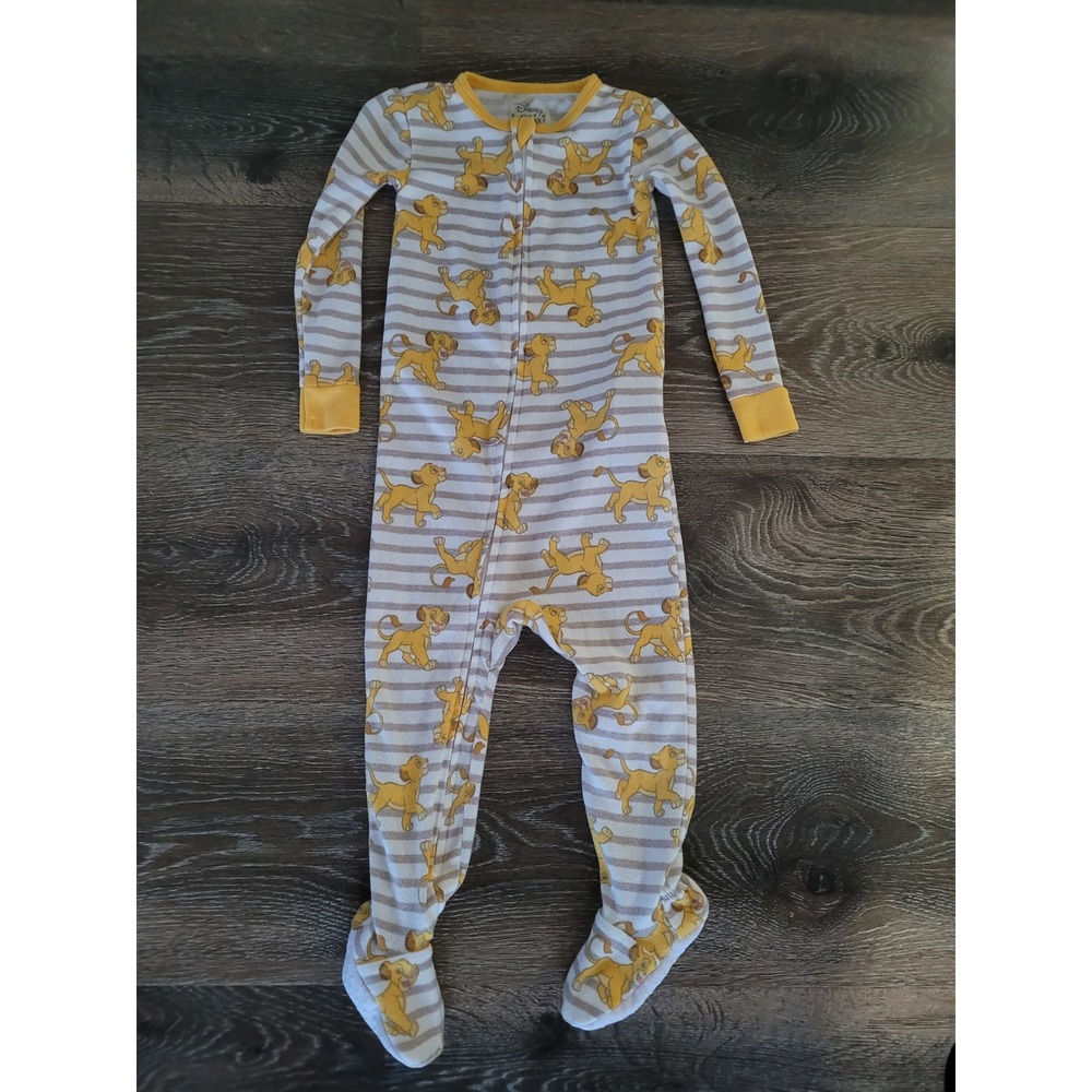 Disney Baby The Lion King Simba Footed Pajamas Sleepers 18M Snug Fit‎ #8